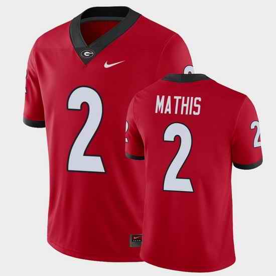 Men Georgia Bulldogs D'Wan Mathis College Football Red Alumni Player Jersey
